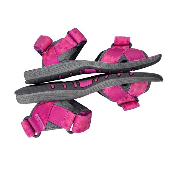 Merrell Surf Strap Sandal Girls 4M‎ Pink Textile Upper Hook & Loop Open Toe - Picture 6 of 8